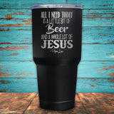 Jesus & Beer Coated Drinkware