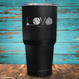 Softball Love Coated Drinkware