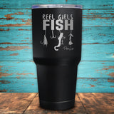 Reel Girls Fish Coated Drinkware