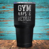 Gym Naps Netflix Coated Drinkware