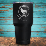 Circle Of Trust Corgi Coated Drinkware
