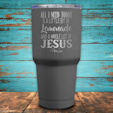 Jesus And Lemonade Coated Drinkware