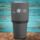 Softball Love Coated Drinkware
