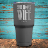 State Trooper Wife Coated Drinkware
