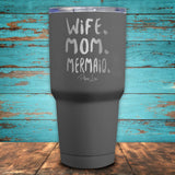 Wife Mom Mermaid Coated Drinkware