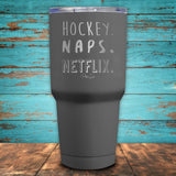 Hockey Naps Netflix Coated Drinkware