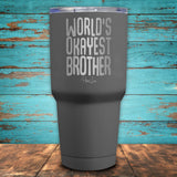 World's Okayest Brother Coated Drinkware