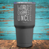 World's Okayest Uncle Coated Drinkware