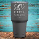 Cats Make Me Happy Coated Drinkware