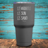 Checklist - Margaritas, Sun, Sand Coated Drinkware