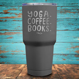 Yoga Coffee Books Coated Drinkware