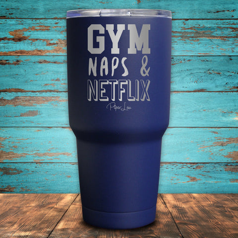 Gym Naps Netflix Coated Drinkware
