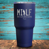 MILF - Mom in Love with a Fisherman Coated Drinkware