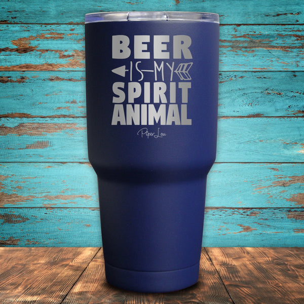 Beer Is My Spirit Animal Coated Drinkware