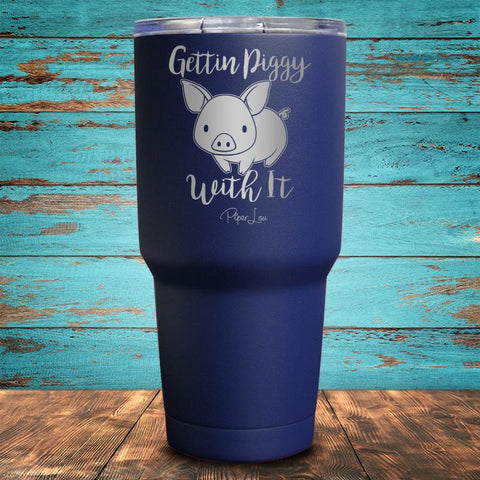Gettin Piggy With It Coated Drinkware