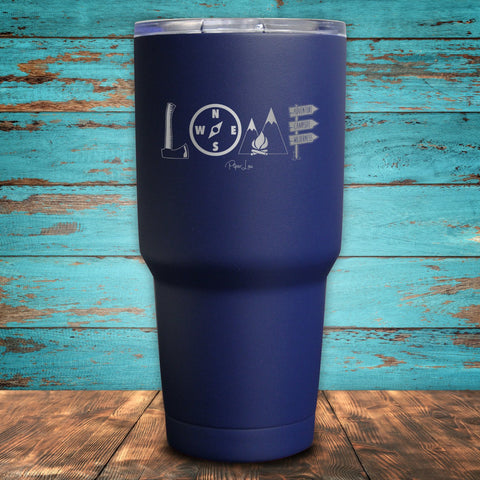 Camping Love Coated Drinkware