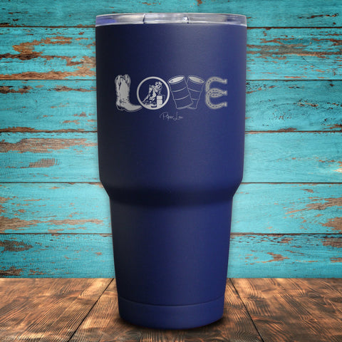 Barrel Racing Love Coated Drinkware