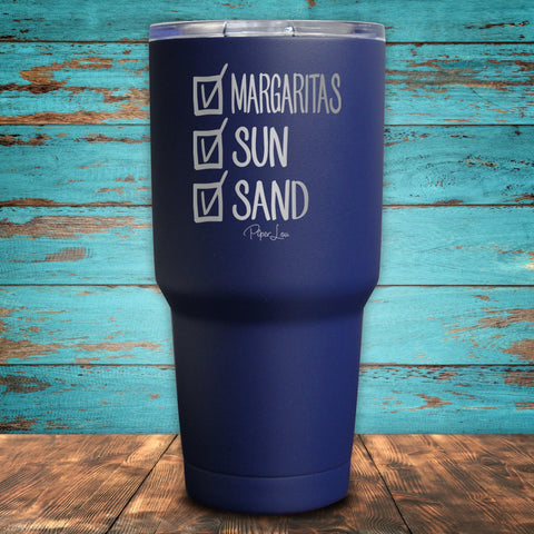 Checklist - Margaritas, Sun, Sand Coated Drinkware