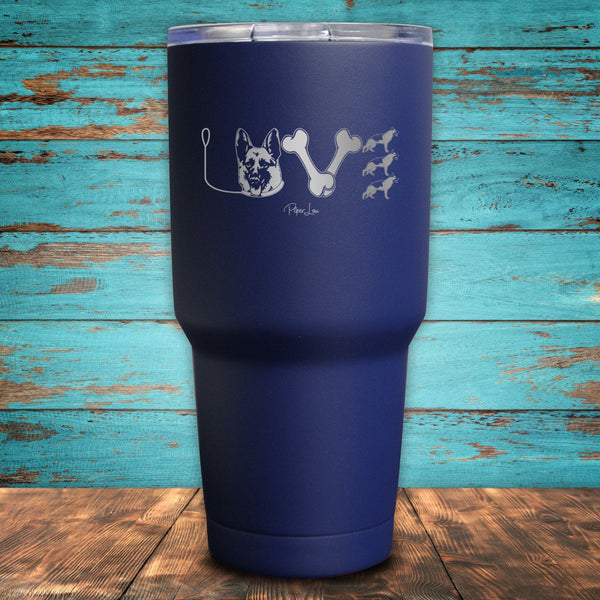 German Shepherd Love Coated Drinkware