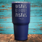 Besties Before Testies Coated Drinkware