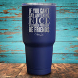 If You Can't Say Anything Coated Drinkware