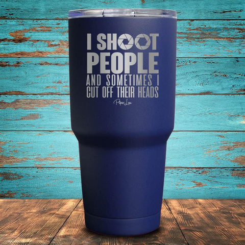 I Shoot People and Sometimes Coated Drinkware