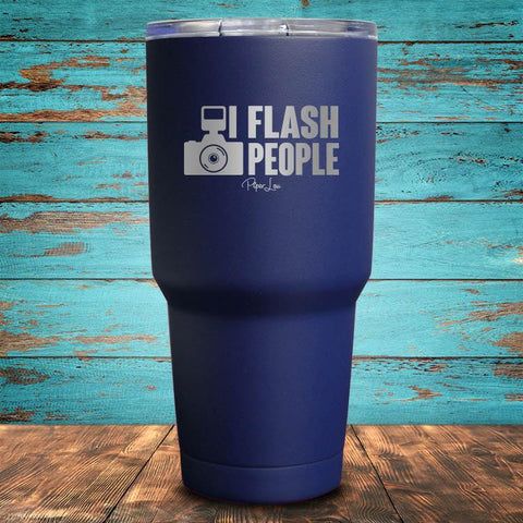 I Flash People Coated Drinkware