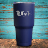 Country Music Love Coated Drinkware