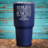 Dear Dad Coated Drinkware
