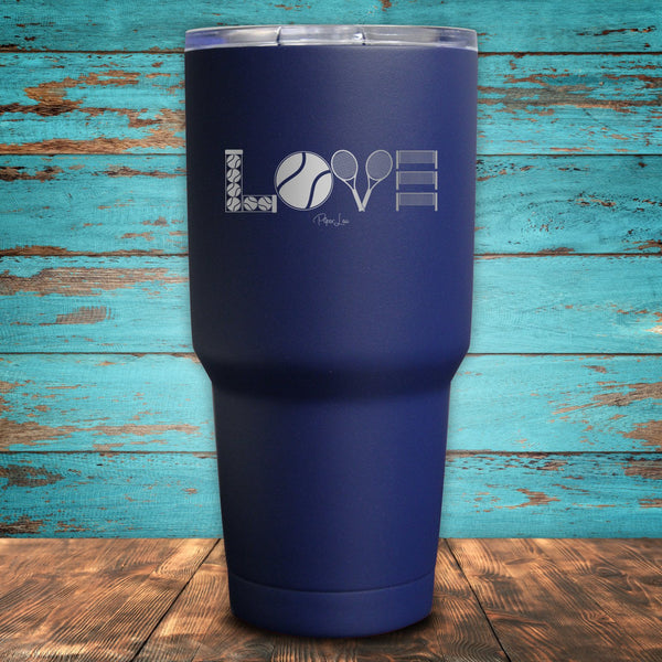 Tennis Love Coated Drinkware