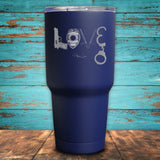 Police Love Coated Drinkware