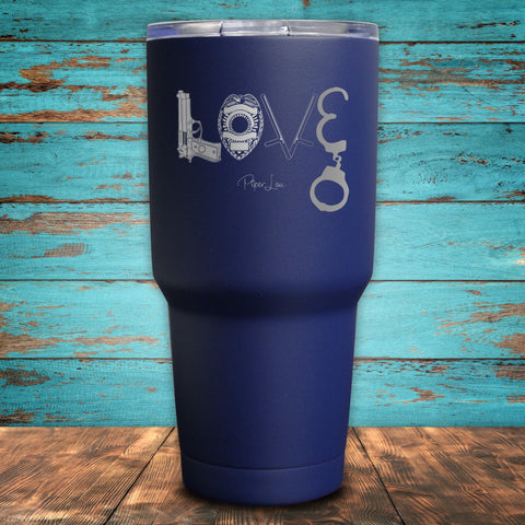 Police Love Coated Drinkware