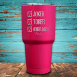 Joker Toker Midnight Smoker Coated Drinkware