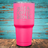 Yoga Coffee Books Coated Drinkware