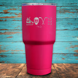 Hockey Love Coated Drinkware