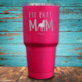 Pit Bull Mom Coated Drinkware