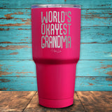 World's Okayest Grandma Coated Drinkware
