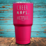 Cheer Naps Netflix Coated Drinkware