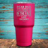 Dear Dad Coated Drinkware