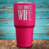State Trooper Wife Coated Drinkware