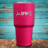 Soccer Love Coated Drinkware