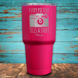 Every Picture Tells A Story Coated Drinkware