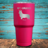 Hey Corgeous Coated Drinkware