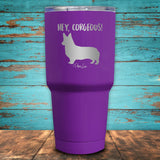 Hey Corgeous Coated Drinkware