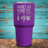 Father's Day Bucket List Coated Drinkware