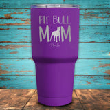 Pit Bull Mom Coated Drinkware