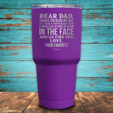 Dear Dad Coated Drinkware