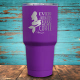 Even Mermaids Need Some Coffee Coated Drinkware