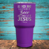 Jesus & Beer Coated Drinkware