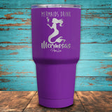 Mermaids Drink Mermosas Coated Drinkware